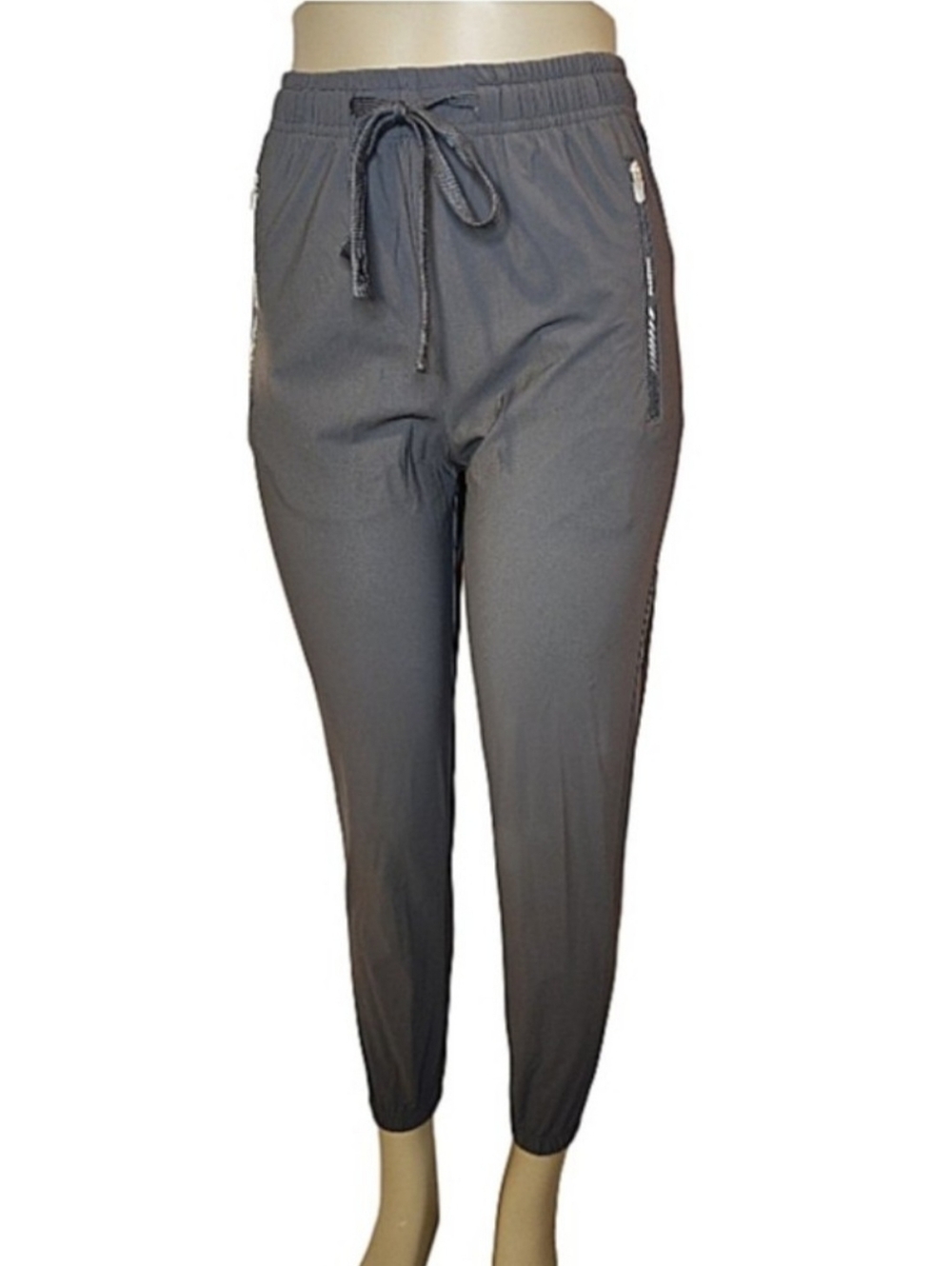 New! SHEIN Charcoal Drawstring Track Joggers Size XS